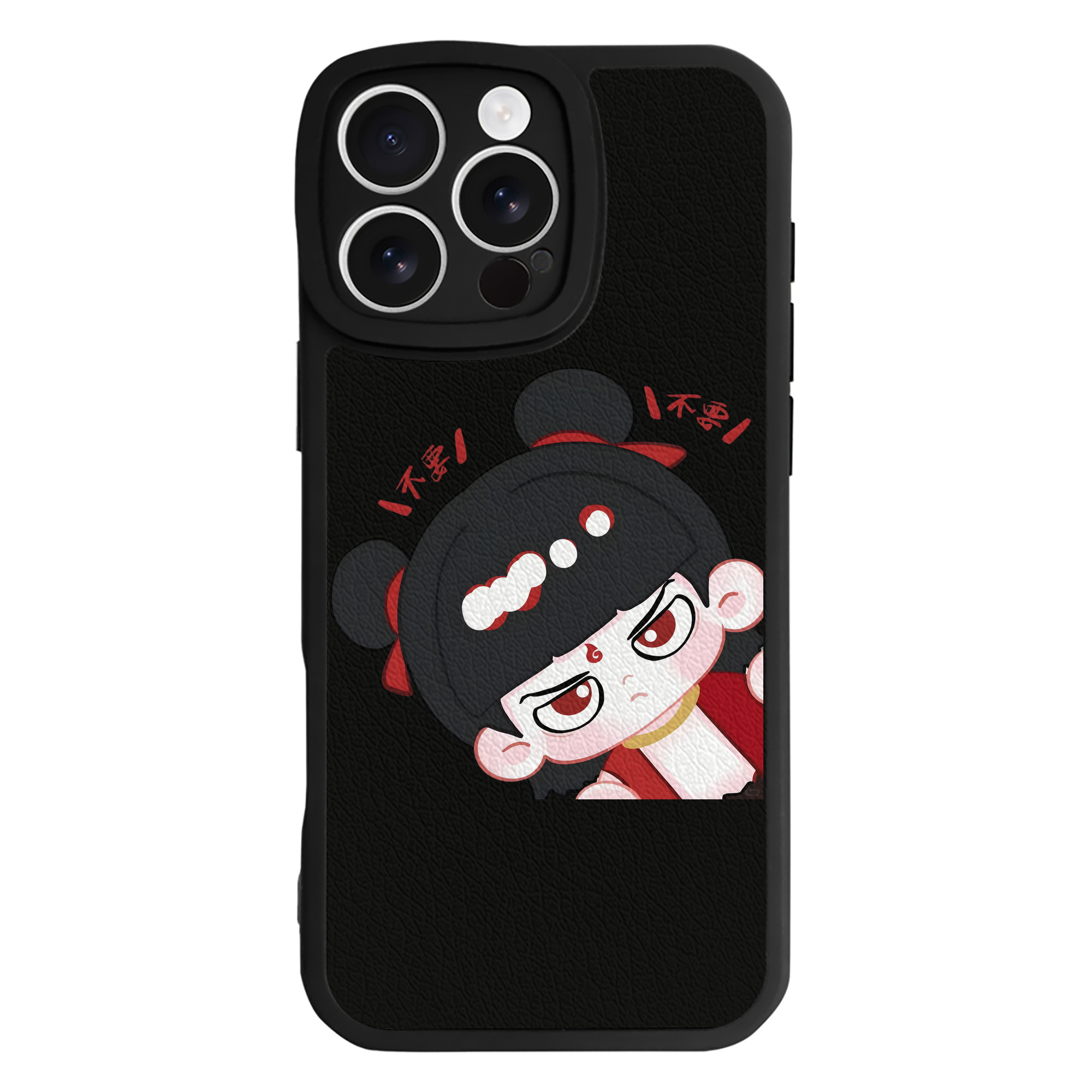 （画像用） Ne Zha 2 ナタ 魔童の大暴れ 【iPhone 16シリーズ対応】シリコンスマホケース（レザー調） 材質：シリコン